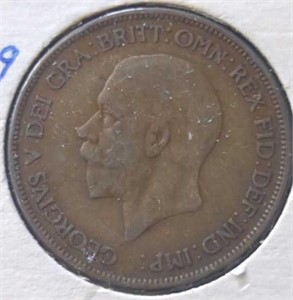 1929 English large penny