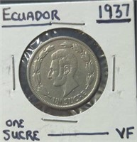 1937, Ecuador coin