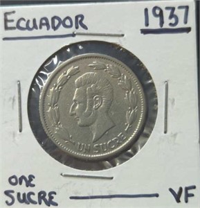 1937, Ecuador coin