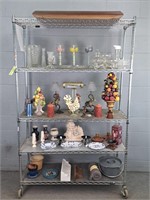 Lot Of Glass And Decor - Rack Not Included