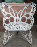 Metal Butterfly Chair 25" x 19" x 34 1/2"H