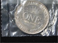 1986 1 troy oz., Sunshine Mining, sealed