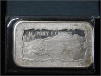 Silver ingot, Pony Express, Mother-Lode mint
