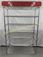 6 SHELF WIRE STORAGE RACK