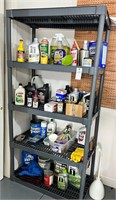 Contents of Shelf and Shelving unit