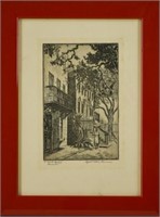 Elizabeth O'Neill Verner Dry Point Etching