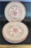 (7)SALAD PLATES-ROYAL DOULTON