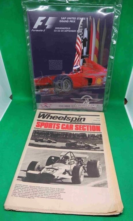 2x Racing Magazine & Programs Formula 1 2000