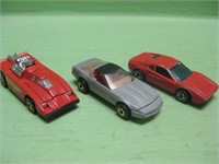 Three Vintage Assorted Hot Wheels