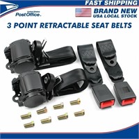 B2784  BAOKALER Retractable Seat Belt Black