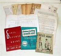 Vintage Civil Defense Guide, Outdoor Cooking w/Rey