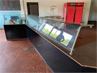 3 48" Sections Glass Sneeze Guard