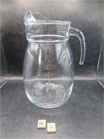LOVELY LARGE GLASS WATER PITCHER