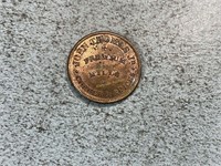 1863 Civil War era trade token