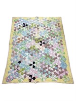 Large Multicolor Quilted Blanket