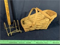 Longaberger Basket and Plate Stands