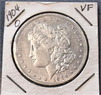 COIN - 1904-O VF SILVER MORGAN DOLLAR