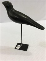 Black Carved Crow (Crack in Wood)