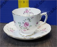 Crown Staffordshire Tea Cup & Saucer