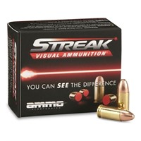 20rds Streak Visual 9mm 115gr TMC Ammo