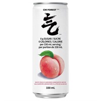 6-Pk CHI FOREST Sparkling Water White Peach, 330