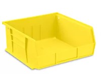*Plastic Stackable Bins - 11 x 11 x 5", Yellow 3pk