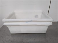 WHITE POLY FOOD CONTAINER, 18" X 26" X 9" *BID PER