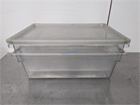 CLEAR POLY FOOD CONTAINER/LID, 18" X 26" X 9" **