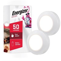Energizer LED Puck Lights, 2 Pack, Battery Operate