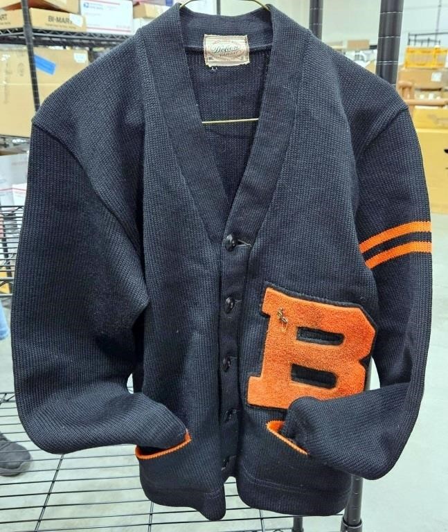 Vntg B Letterman Sweater Dehen Varsity Portland OR