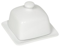 Now Designs Stoneware Square Butter Dish with Lid,
