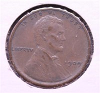 1909 VDB LINCOLN CENT AU