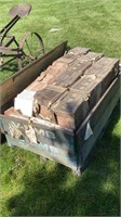 Crate of clay tiles