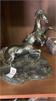 Bronze horse statue “Startled by Lanford Monroe”
