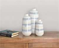 Gray Sand Vase Set of 3