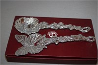 ARTHUR COURT BUTTERFLY SALAD SERVERS WITH BOX
