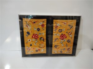 Framed Chinese Silk Tapestries