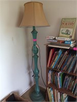 Lovely turquoise lamp 60"