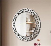 Mirrona $213 Retail 36" Large Round Wall Mirror,