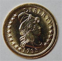 REPLICA 1793 $5 Gold Half Cent