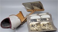 Early 1900s Keystone Stereoscope Viewer & Cards