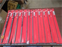 10 MILWAUKEE Assorted 16" Black Oxide Drill Bits.