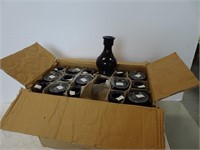Case of 34 Hookah Vases - Black