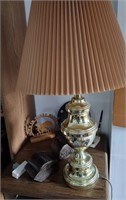 BRASS LAMP & MISC.