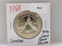1988 90% Silver Olympiad Comm $1