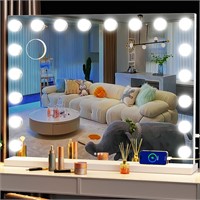 Gvnkvn Vanity Mirror with Lights, 32 x 24 Tableto