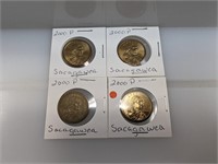 4-2000-P Sacagawea $1 Dollars