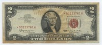 1963 "Star Note" $2 Red Seal Legal Tender U.S.