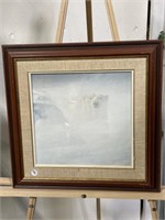 Framed Print - Polar Bear 17 x 17 "