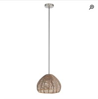 ($145) Amalia 1 - Light Boho Rattan Dome Pendant
